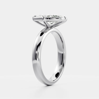 Oval Three Stone Lab Grown Diamond Engagement Ring