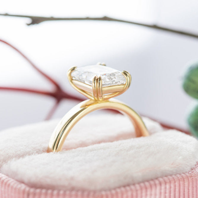 2 CT Round Three Stones Lab Grown Diamond Engagement Ring