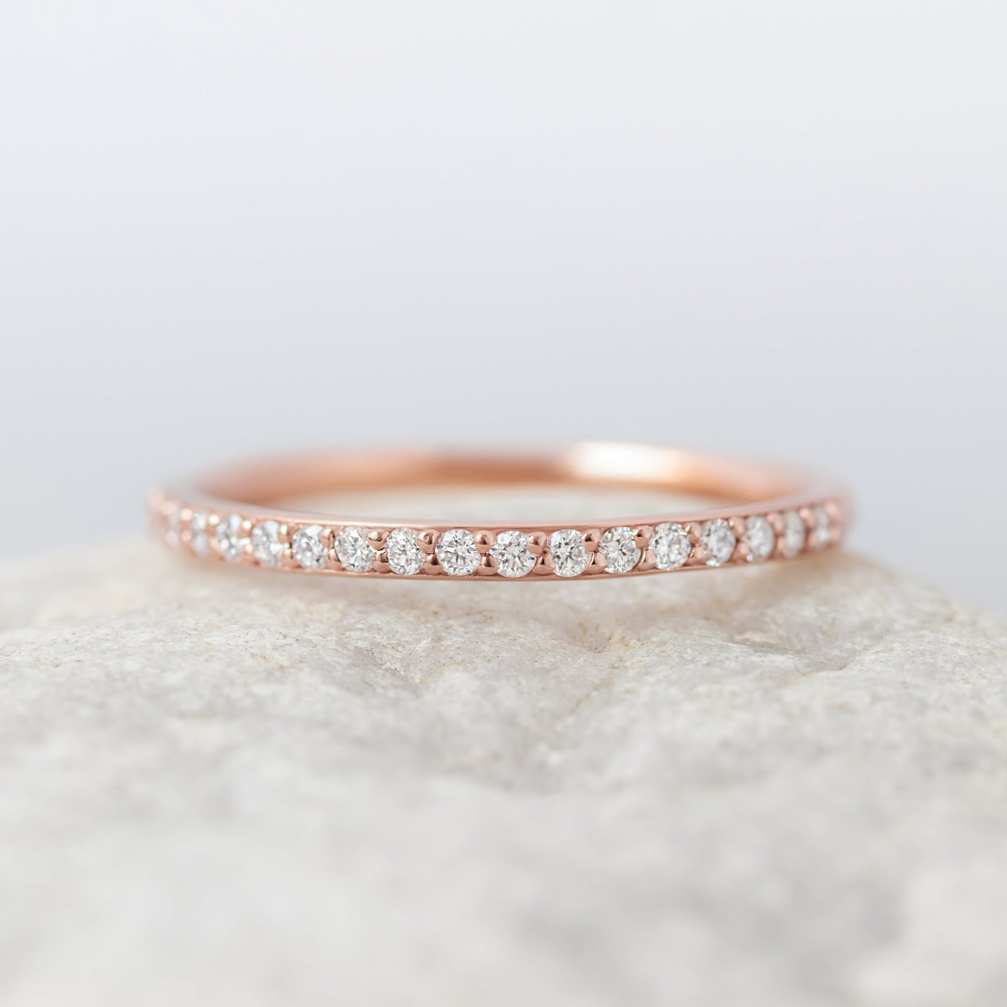 0.37 CT Round Full Eternity Lab Grown Diamond Wedding Band