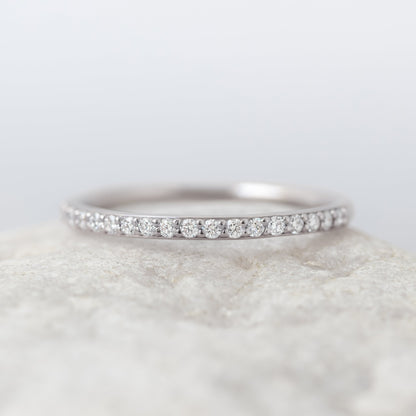 0.37 CT Round Full Eternity Lab Grown Diamond Wedding Band