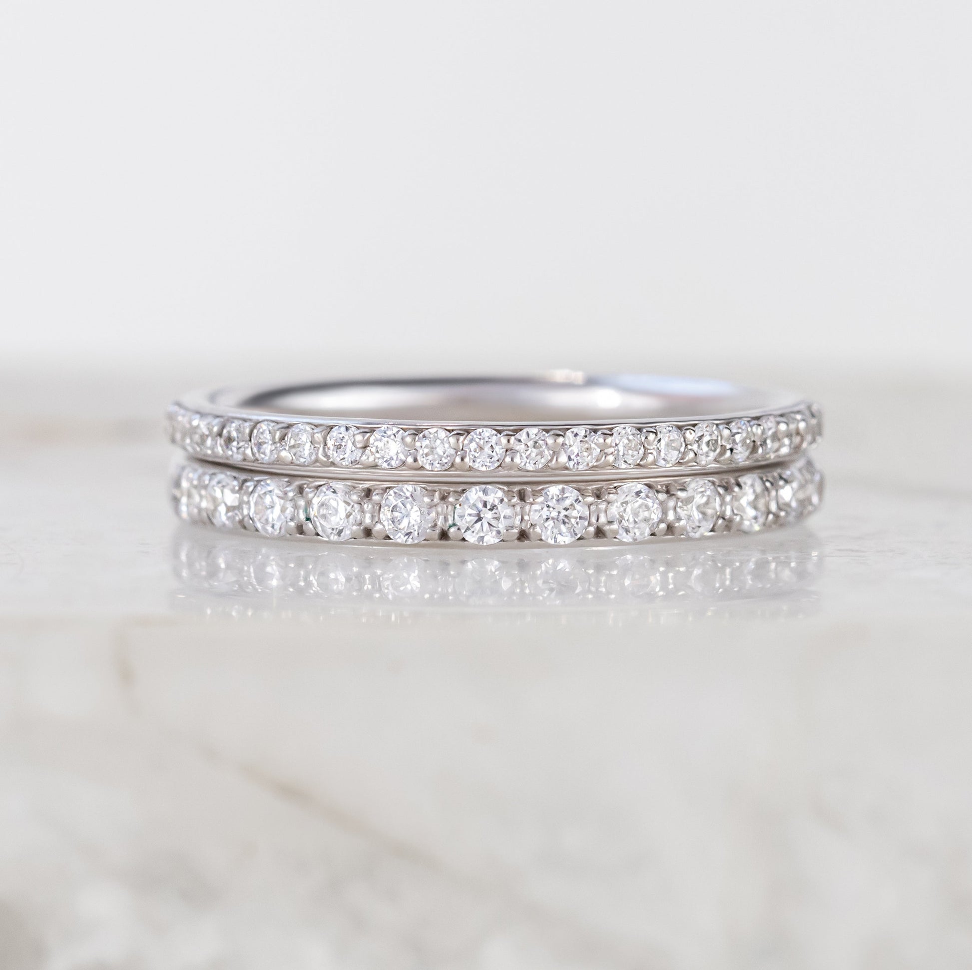 0.37 CT Round Full Eternity Lab Grown Diamond Wedding Band