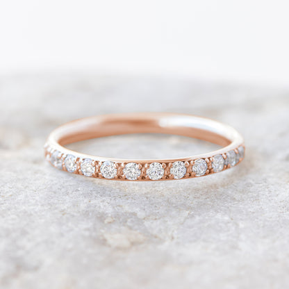 0.37 CT Round Full Eternity Lab Grown Diamond Wedding Band