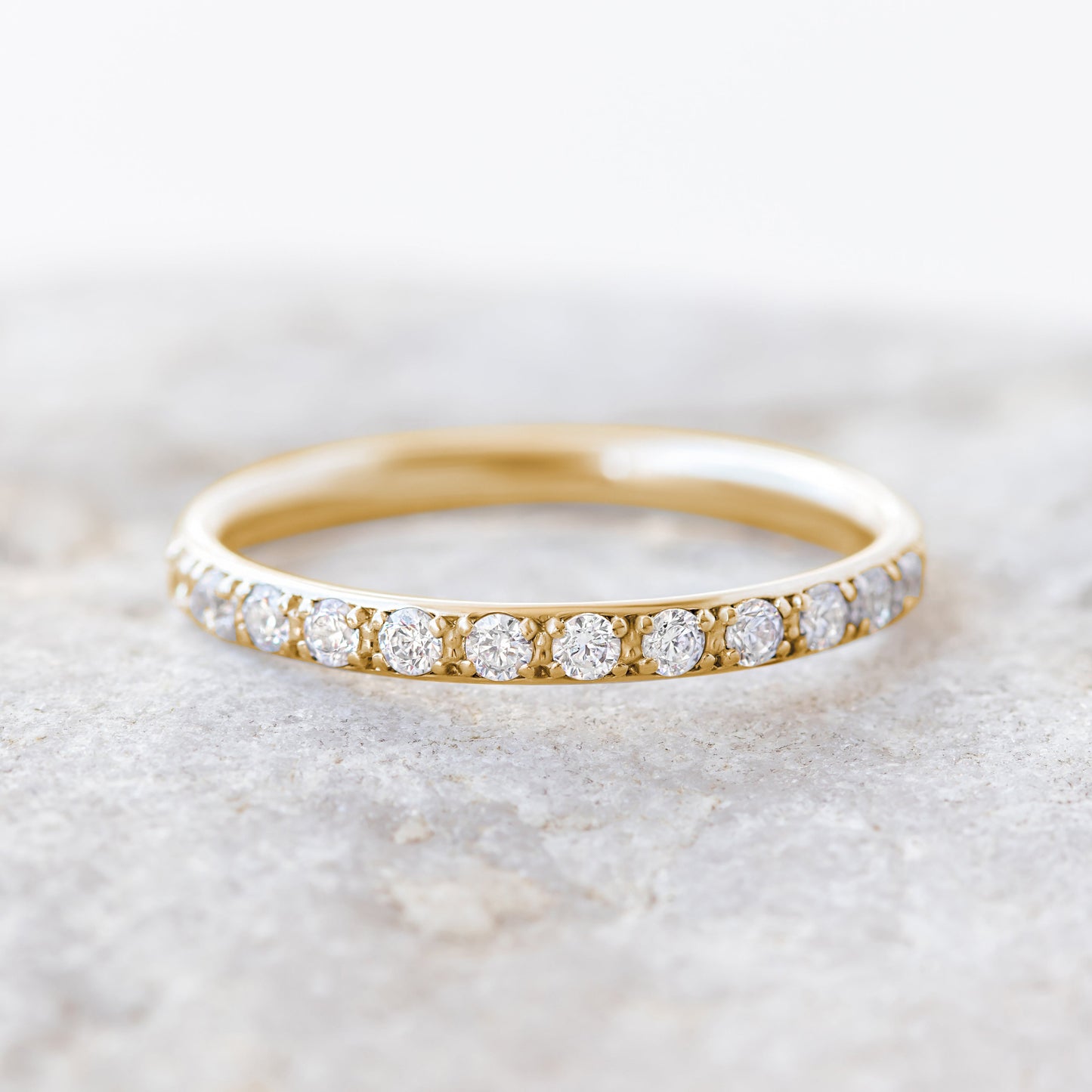 0.37 CT Round Full Eternity Lab Grown Diamond Wedding Band