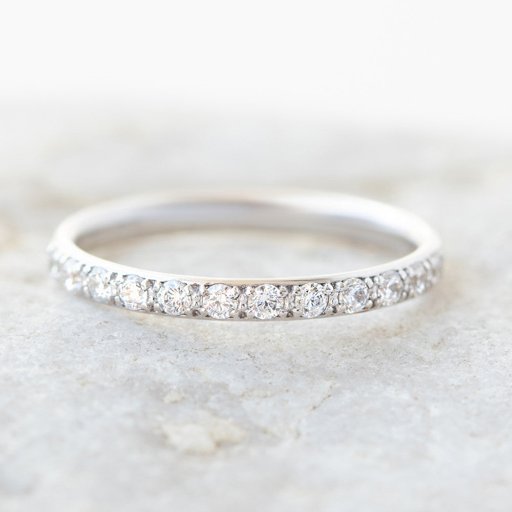 0.37 CT Round Full Eternity Lab Grown Diamond Wedding Band