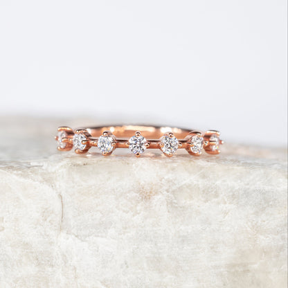 0.37 CT Round Full Eternity Lab Grown Diamond Wedding Band