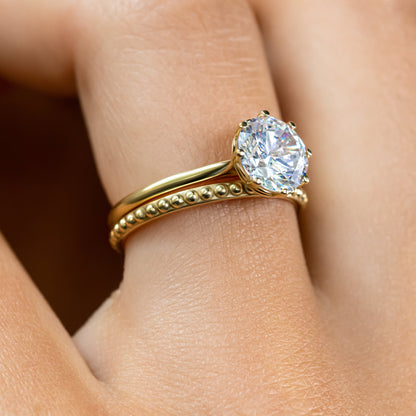 0.37 CT Round Full Eternity Lab Grown Diamond Wedding Band