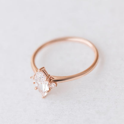 2 CT Round Three Stones Lab Grown Diamond Engagement Ring