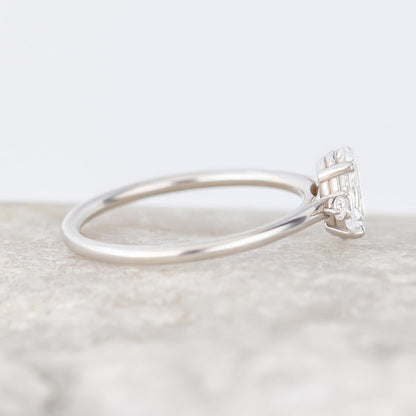 2 CT Round Three Stones Lab Grown Diamond Engagement Ring