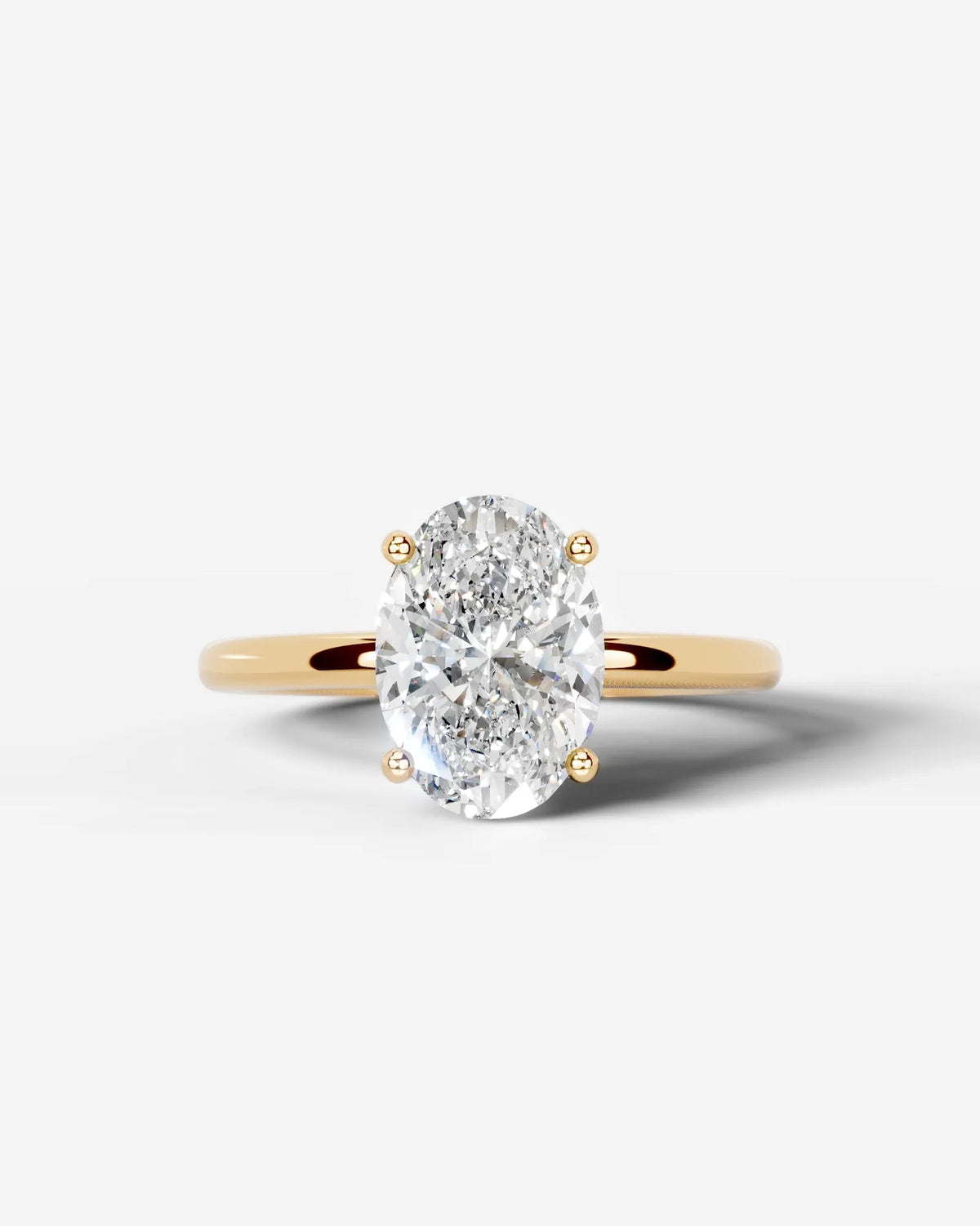 Oval Solitaire Lab Grown Diamond Engagement Ring