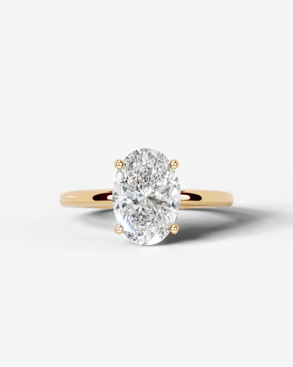 Oval Solitaire Lab Grown Diamond Engagement Ring
