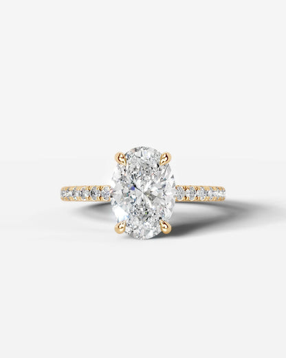 Marquise Solitaire With Tulip Prongs Lab Grown Diamond Engagement Ring