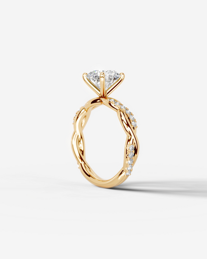 Marquise Solitaire With Tulip Prongs Lab Grown Diamond Engagement Ring