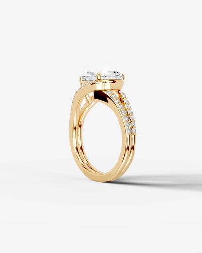 Marquise Solitaire With Tulip Prongs Lab Grown Diamond Engagement Ring