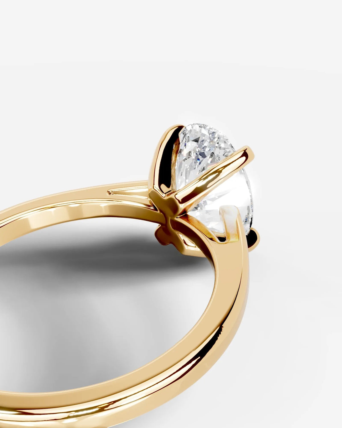 Marquise Solitaire With Tulip Prongs Lab Grown Diamond Engagement Ring