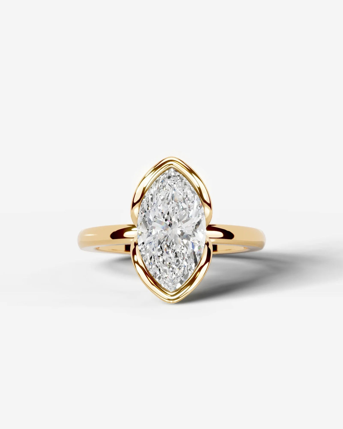 Marquise Solitaire With Tulip Prongs Lab Grown Diamond Engagement Ring