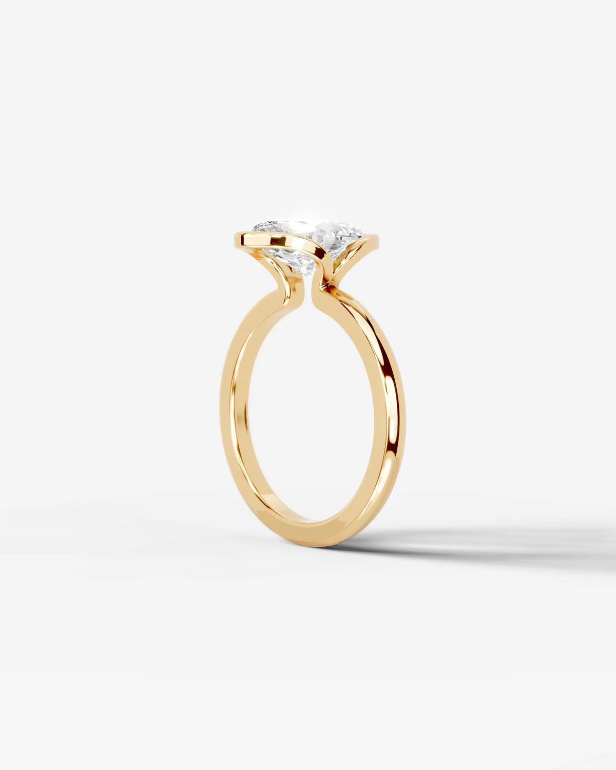 Marquise Solitaire With Tulip Prongs Lab Grown Diamond Engagement Ring