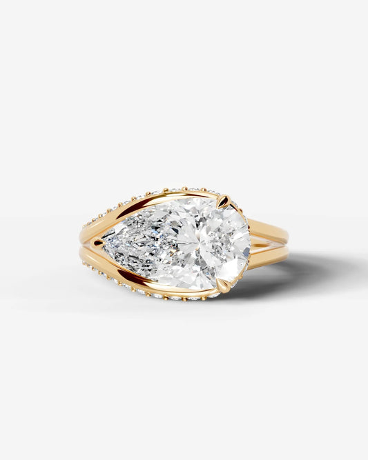 Marquise Solitaire With Tulip Prongs Lab Grown Diamond Engagement Ring