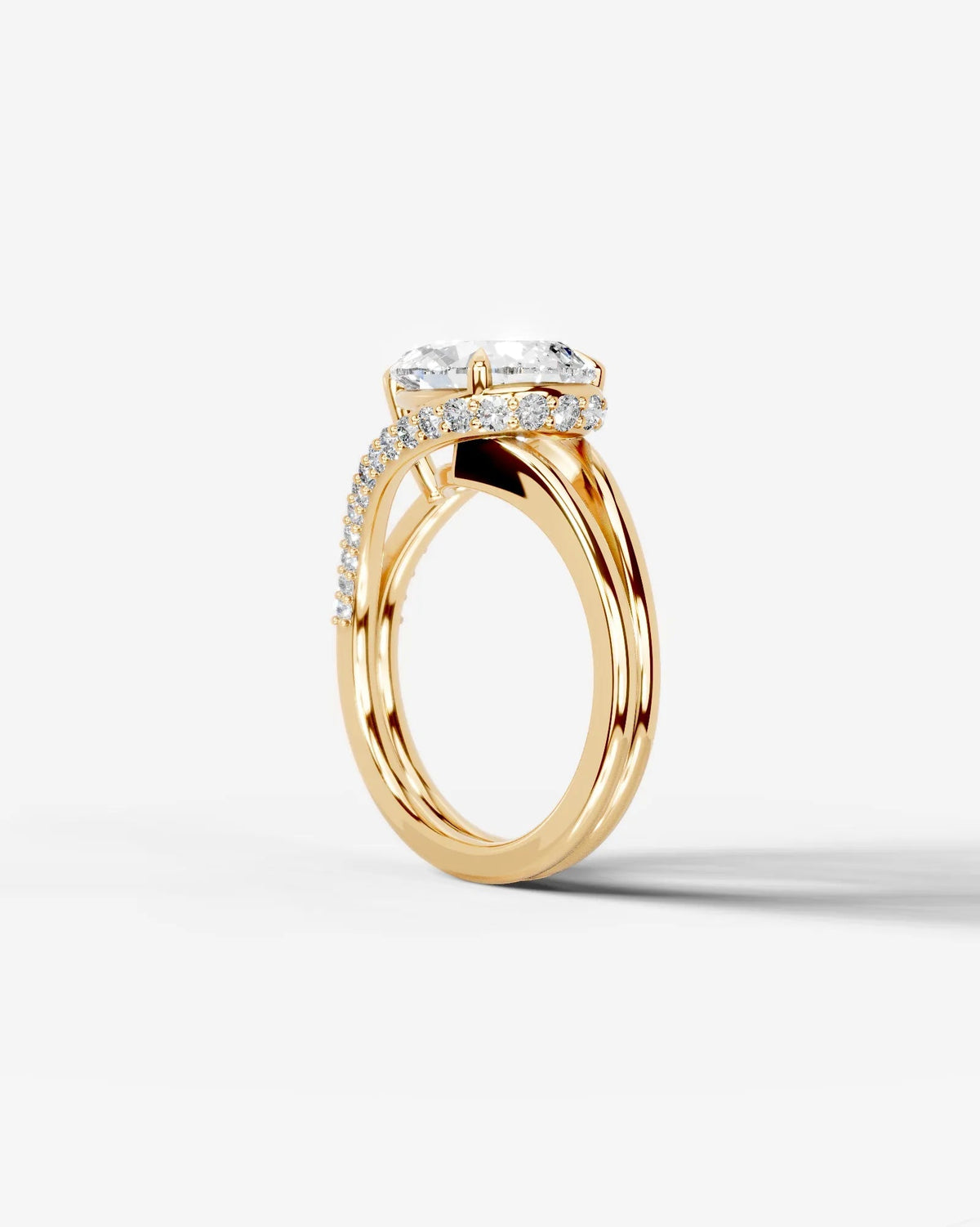 Marquise Solitaire With Tulip Prongs Lab Grown Diamond Engagement Ring