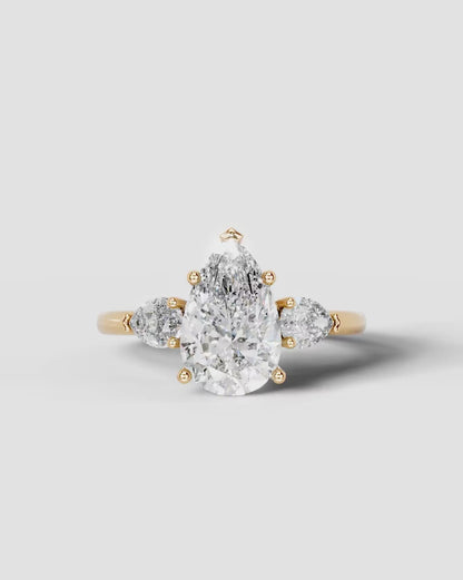 Marquise Solitaire With Tulip Prongs Lab Grown Diamond Engagement Ring