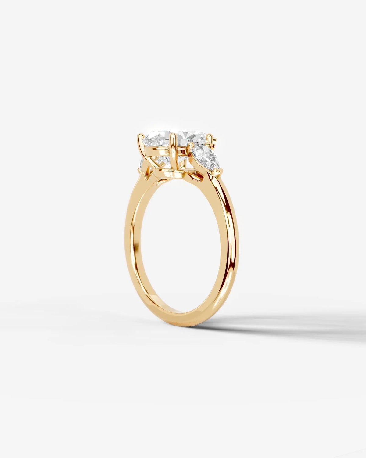 Marquise Solitaire With Tulip Prongs Lab Grown Diamond Engagement Ring