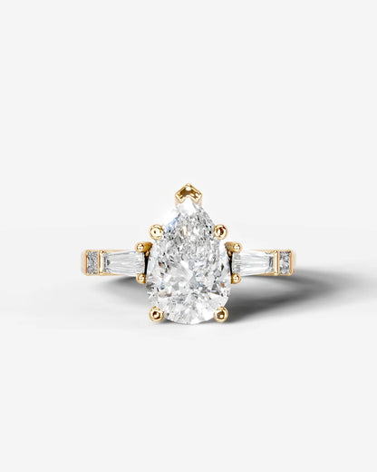 Marquise Solitaire With Tulip Prongs Lab Grown Diamond Engagement Ring
