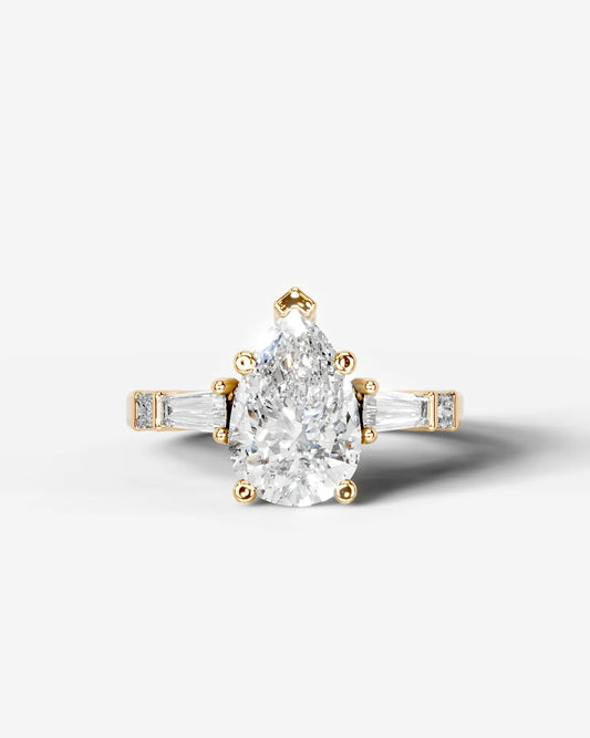 Marquise Solitaire With Tulip Prongs Lab Grown Diamond Engagement Ring