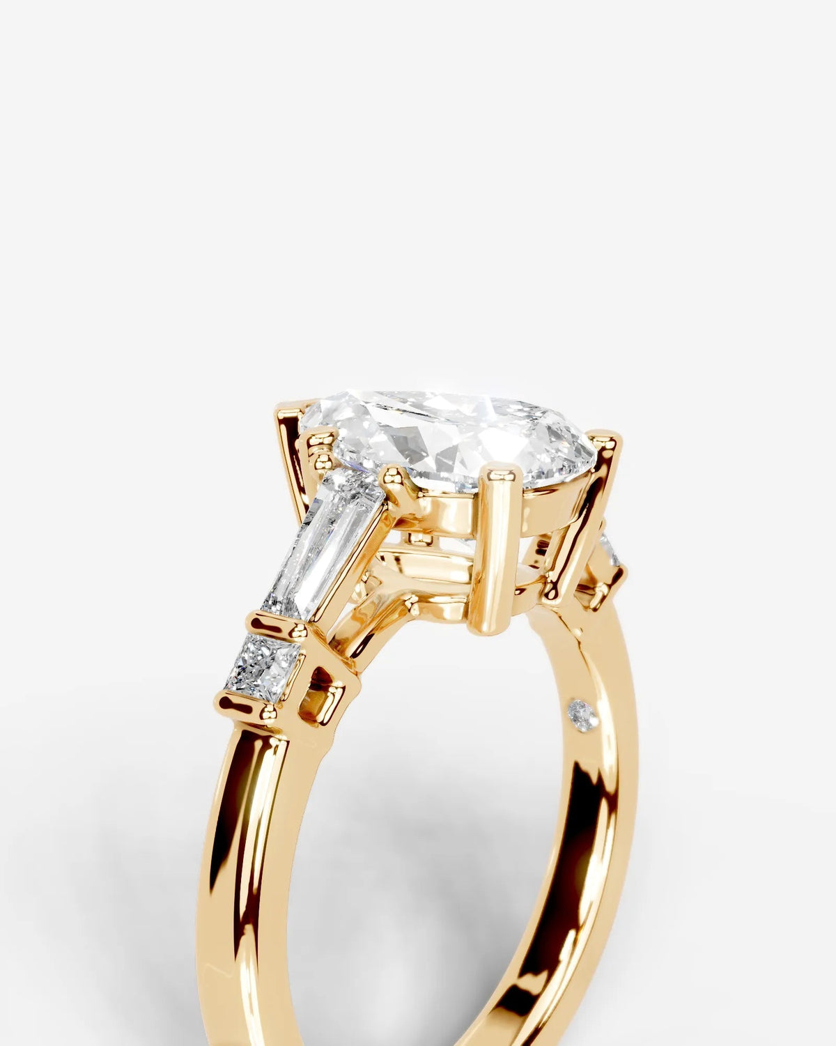 Marquise Solitaire With Tulip Prongs Lab Grown Diamond Engagement Ring