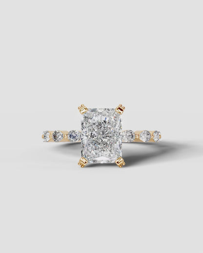Marquise Solitaire With Tulip Prongs Lab Grown Diamond Engagement Ring
