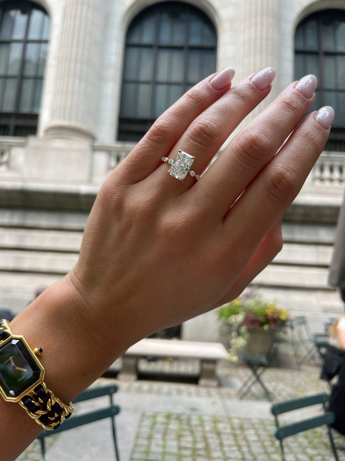 Marquise Solitaire With Tulip Prongs Lab Grown Diamond Engagement Ring