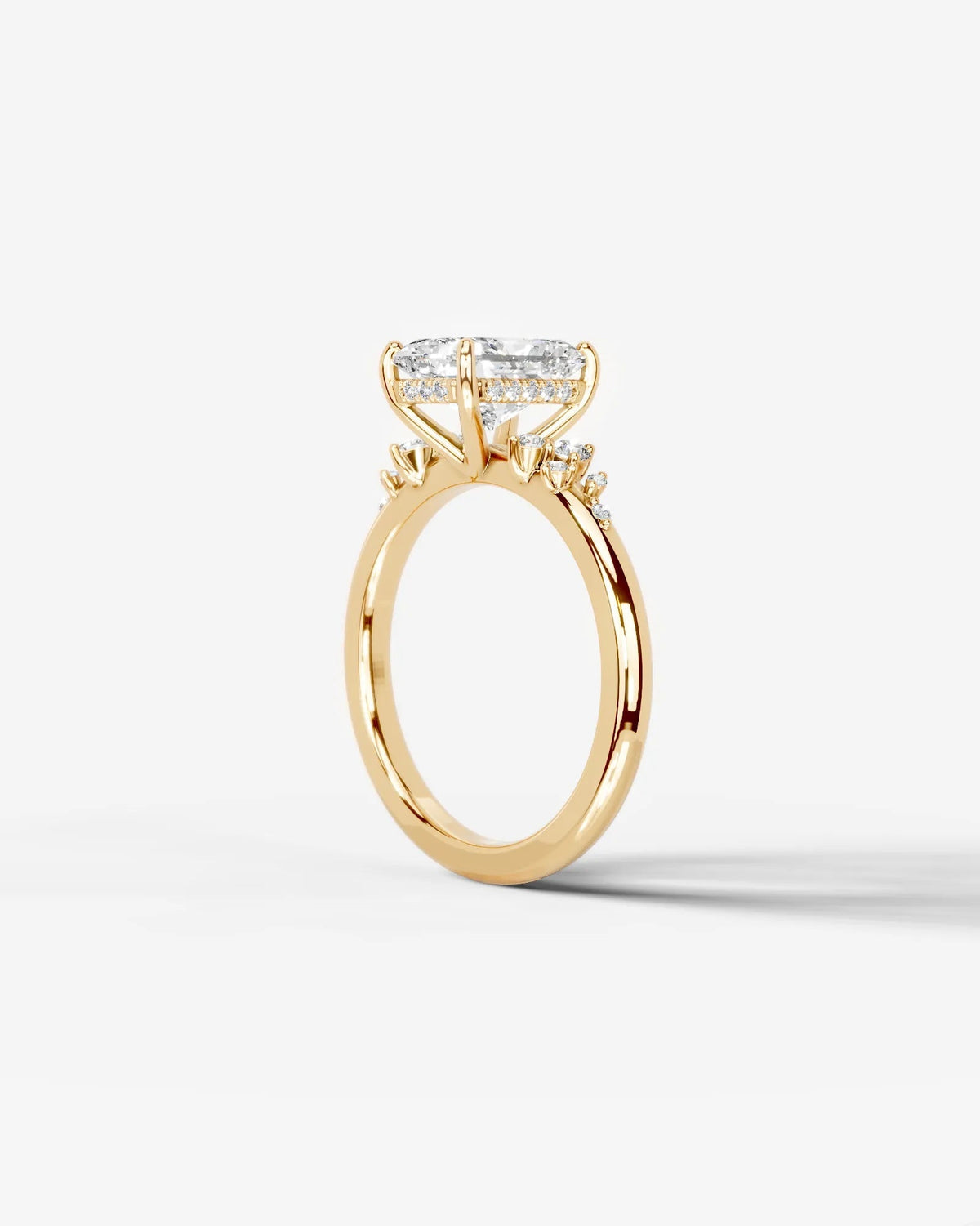 Marquise Solitaire With Tulip Prongs Lab Grown Diamond Engagement Ring