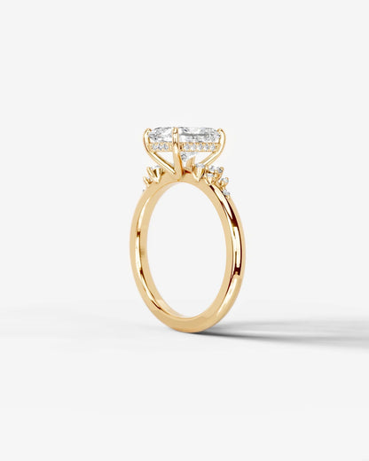 Marquise Solitaire With Tulip Prongs Lab Grown Diamond Engagement Ring