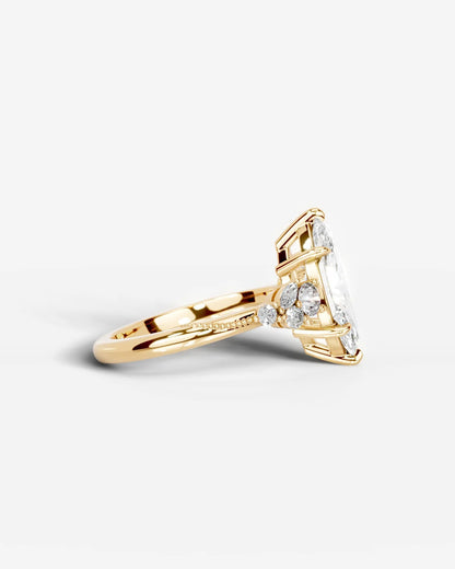 Marquise Solitaire With Tulip Prongs Lab Grown Diamond Engagement Ring