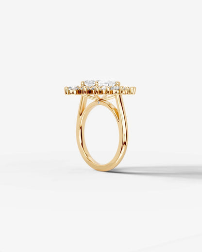 Marquise Solitaire With Tulip Prongs Lab Grown Diamond Engagement Ring