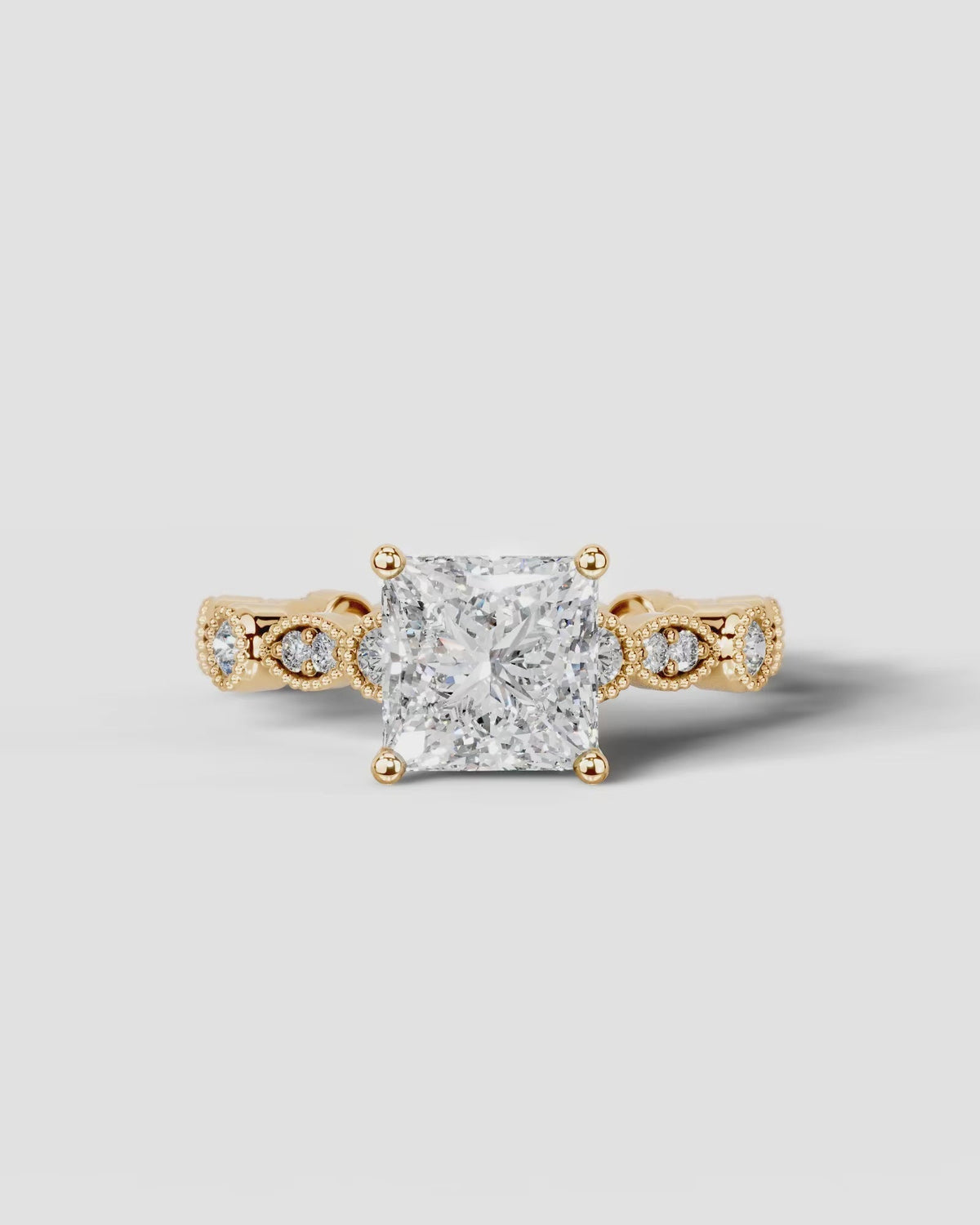Marquise Solitaire With Tulip Prongs Lab Grown Diamond Engagement Ring