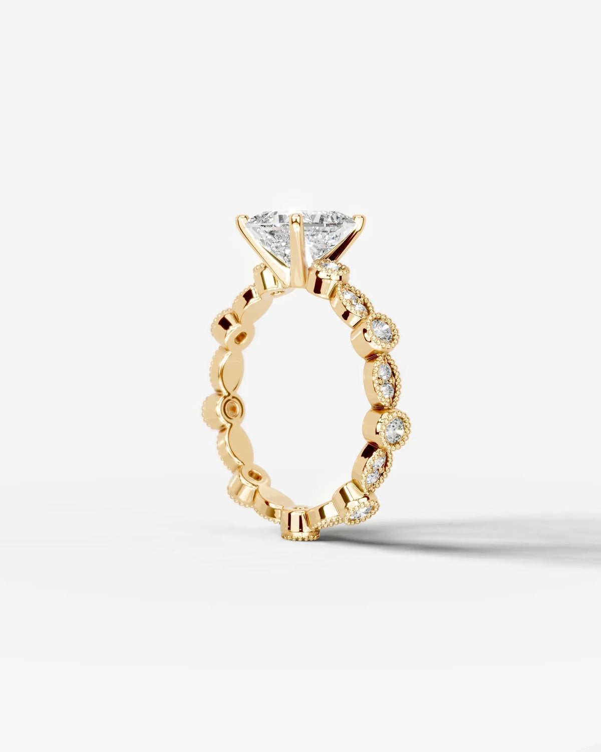 Marquise Solitaire With Tulip Prongs Lab Grown Diamond Engagement Ring