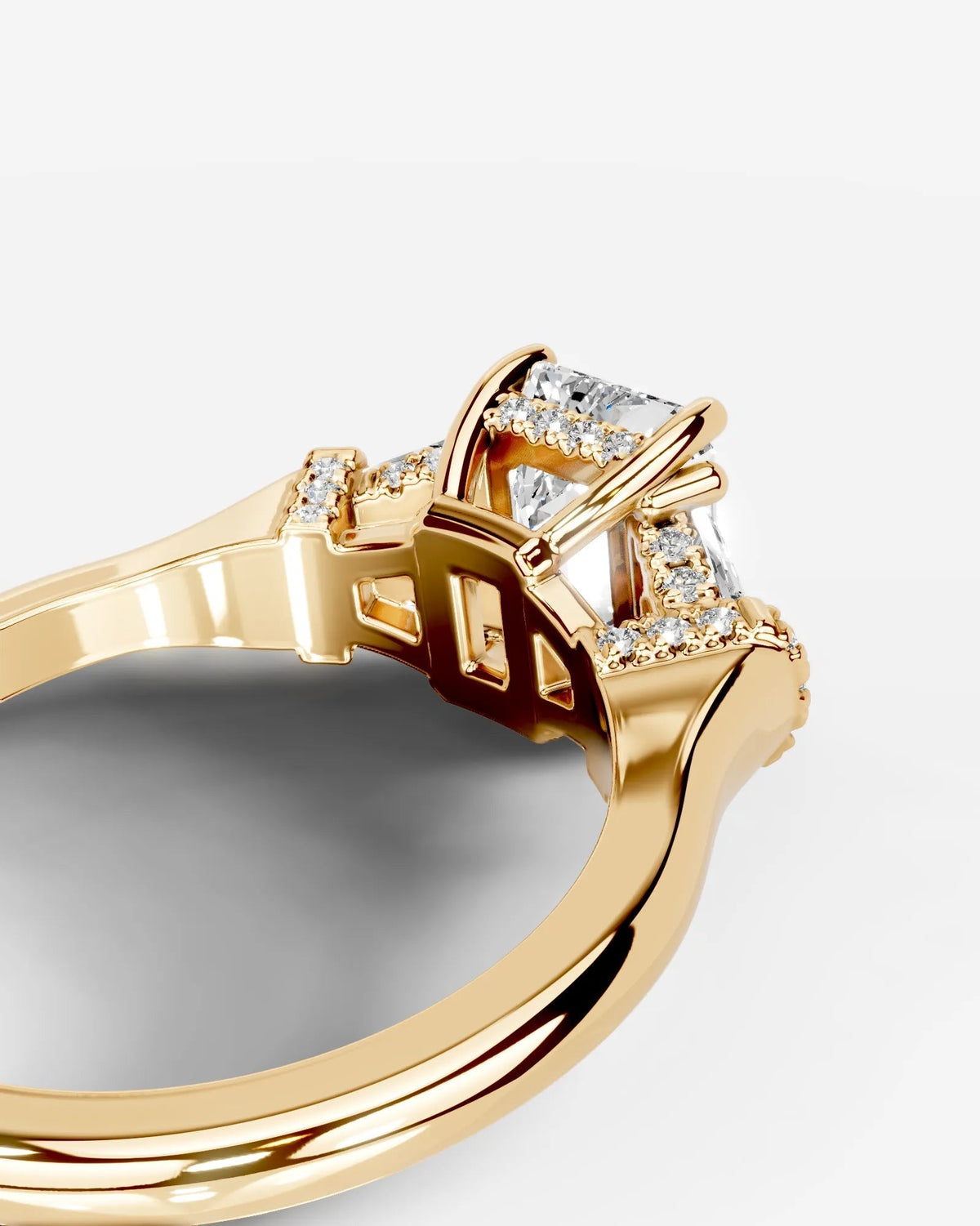 Marquise Solitaire With Tulip Prongs Lab Grown Diamond Engagement Ring