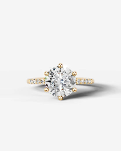 Marquise Solitaire With Tulip Prongs Lab Grown Diamond Engagement Ring