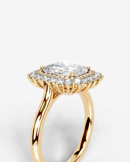 Marquise Solitaire With Tulip Prongs Lab Grown Diamond Engagement Ring