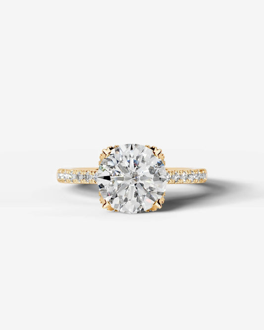 Marquise Solitaire With Tulip Prongs Lab Grown Diamond Engagement Ring