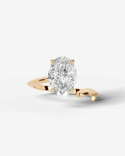 Marquise Solitaire With Tulip Prongs Lab Grown Diamond Engagement Ring