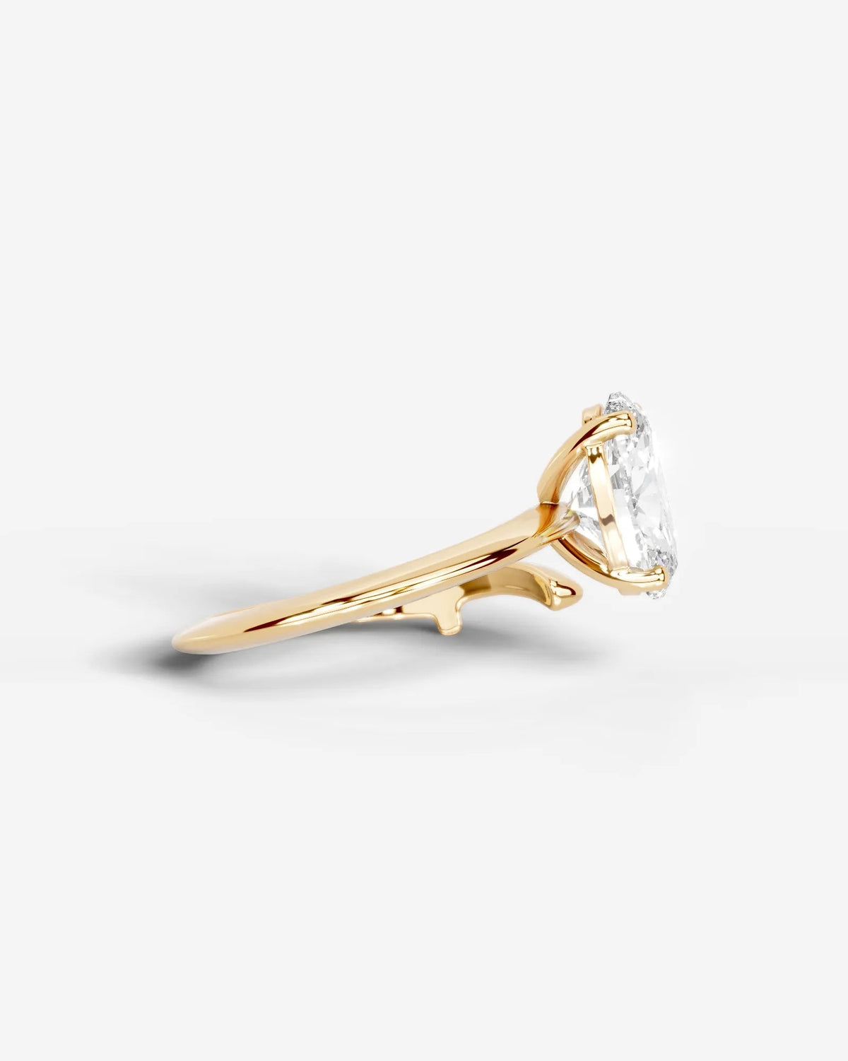 Marquise Solitaire With Tulip Prongs Lab Grown Diamond Engagement Ring