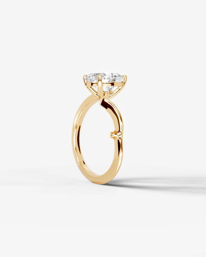 Marquise Solitaire With Tulip Prongs Lab Grown Diamond Engagement Ring