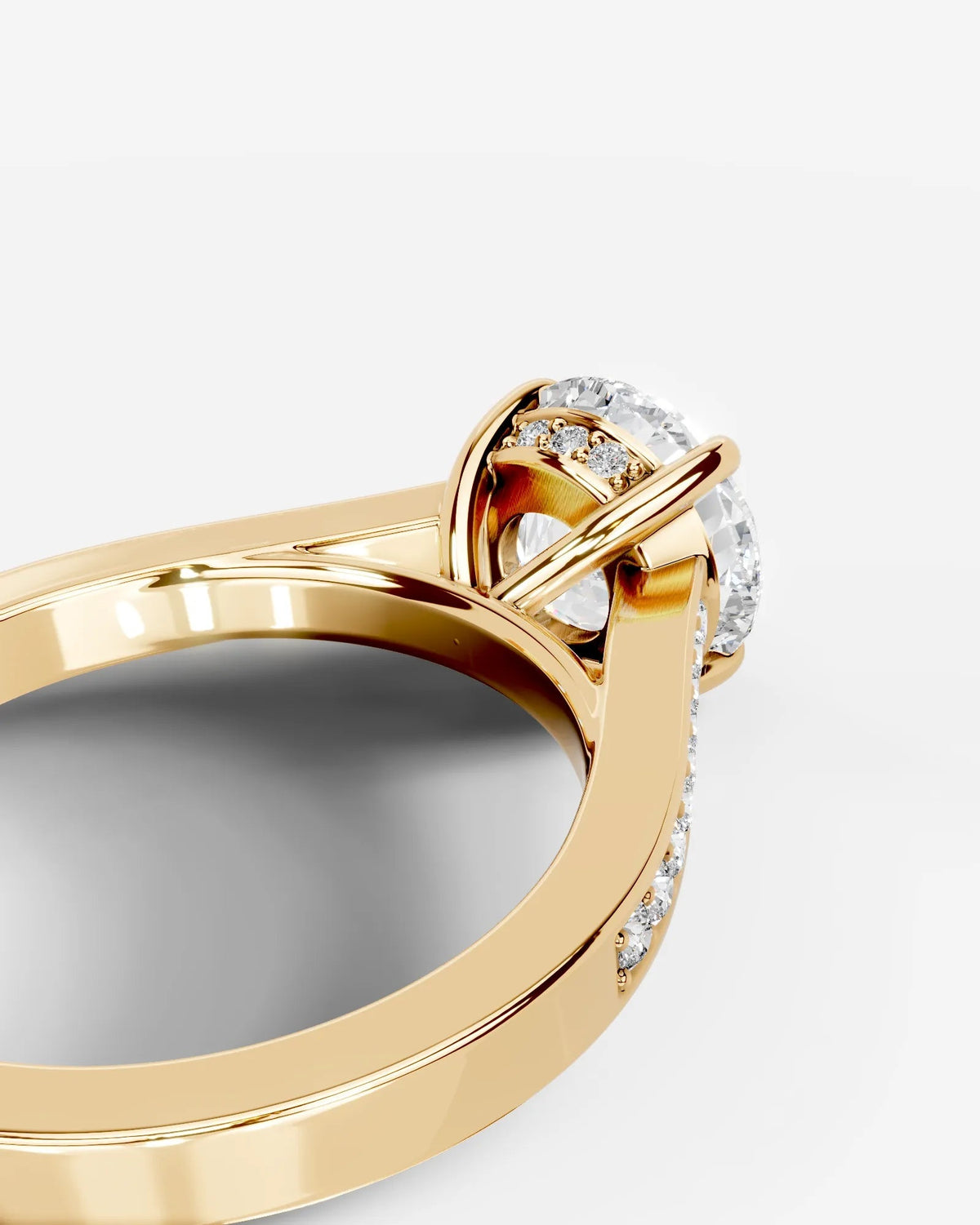 Marquise Solitaire With Tulip Prongs Lab Grown Diamond Engagement Ring