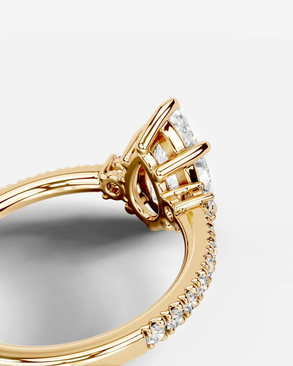 Marquise Solitaire With Tulip Prongs Lab Grown Diamond Engagement Ring