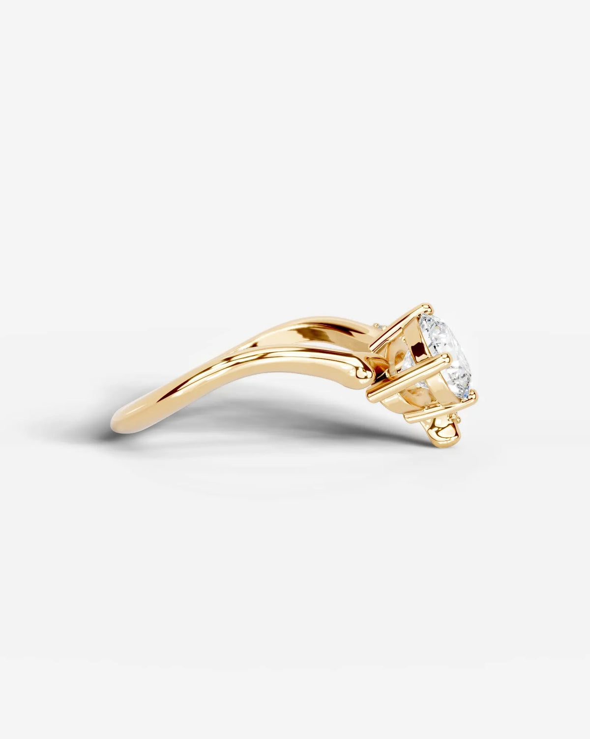 Marquise Solitaire With Tulip Prongs Lab Grown Diamond Engagement Ring