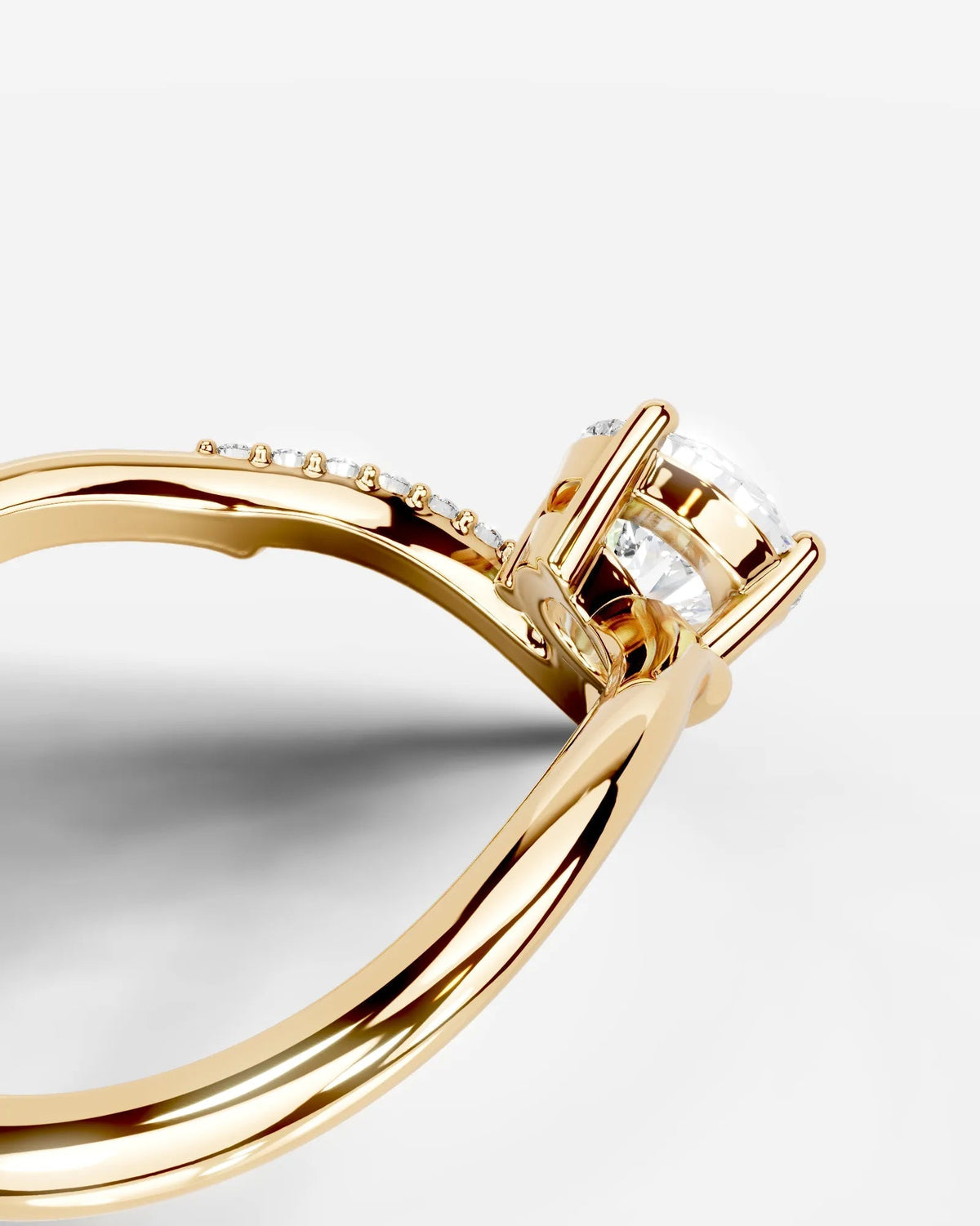 Marquise Solitaire With Tulip Prongs Lab Grown Diamond Engagement Ring