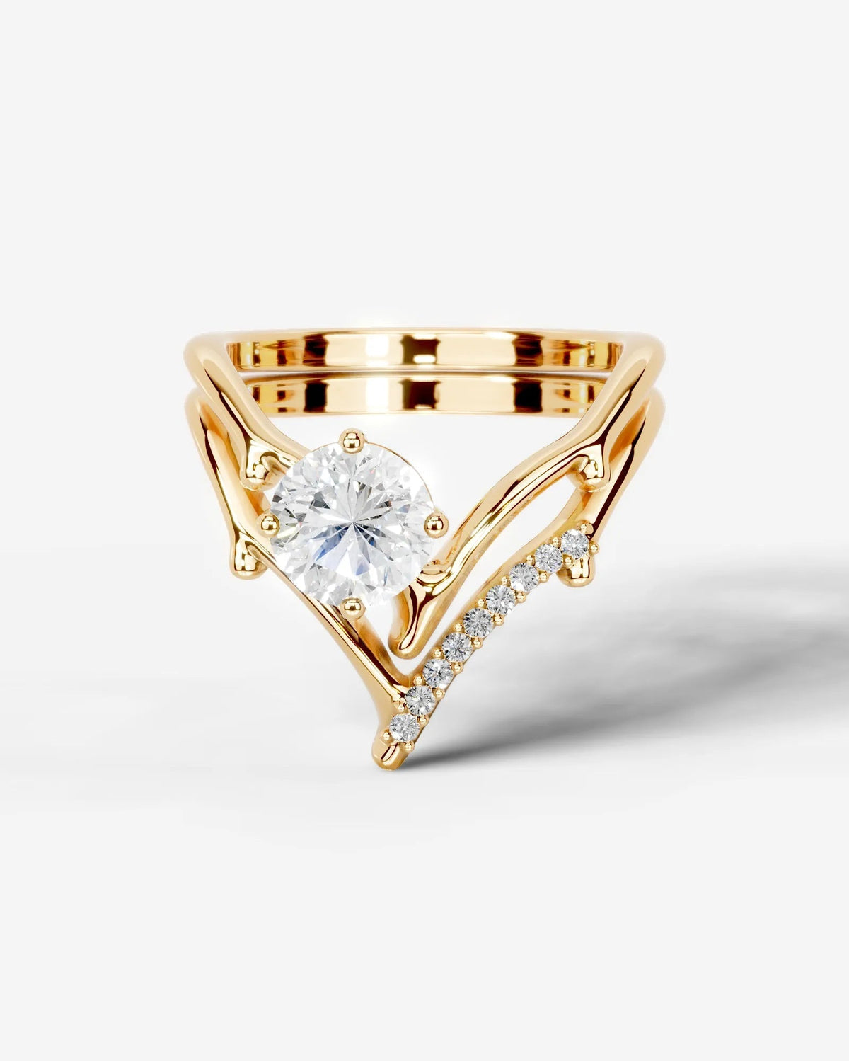 Marquise Solitaire With Tulip Prongs Lab Grown Diamond Engagement Ring