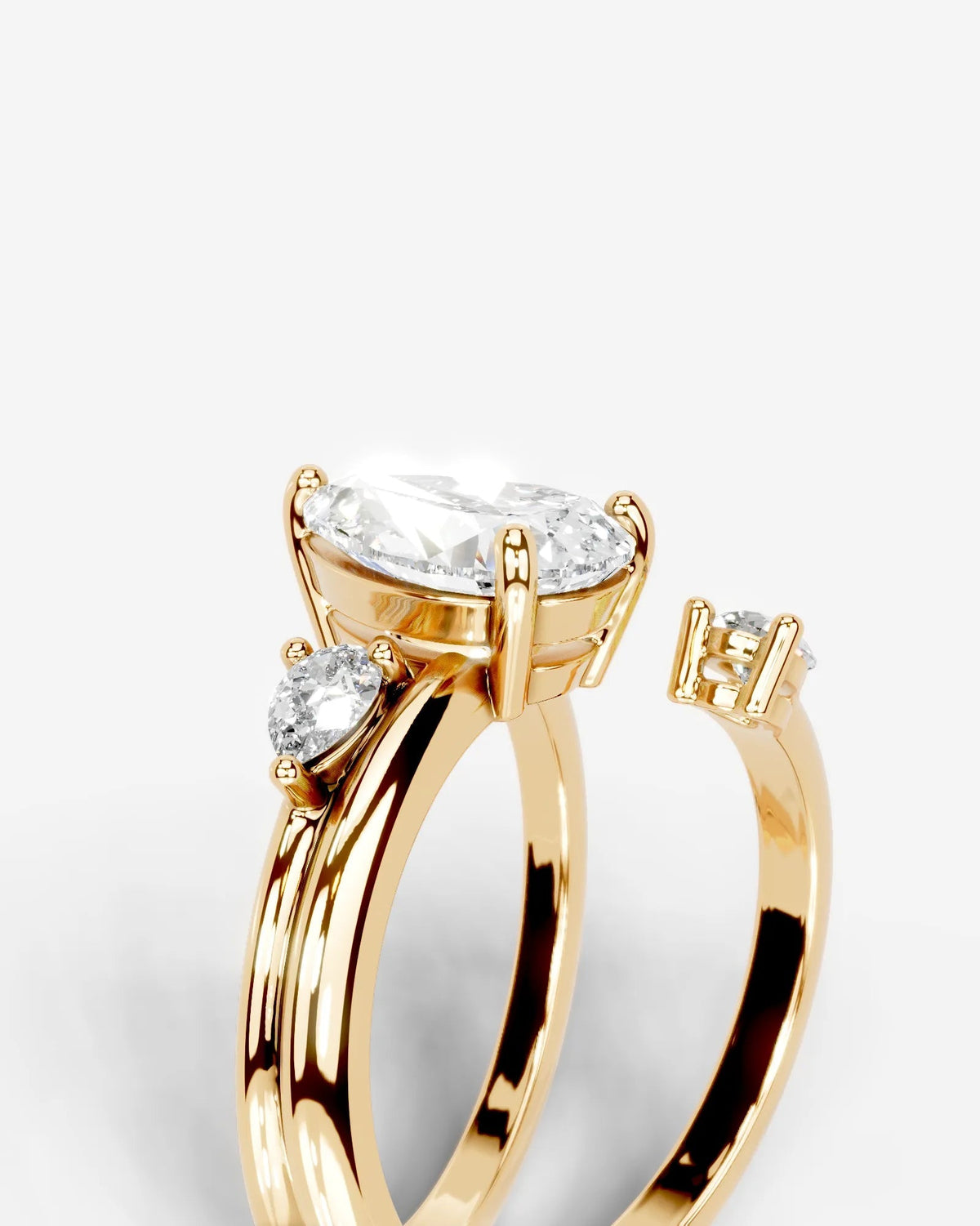 Marquise Solitaire With Tulip Prongs Lab Grown Diamond Engagement Ring