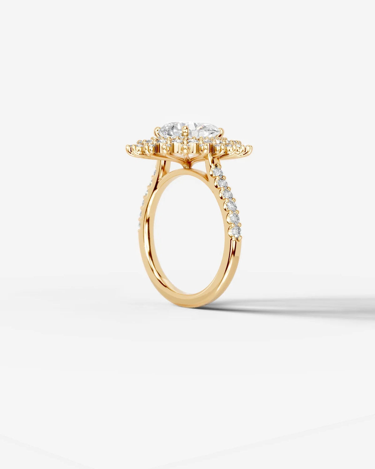 Marquise Solitaire With Tulip Prongs Lab Grown Diamond Engagement Ring