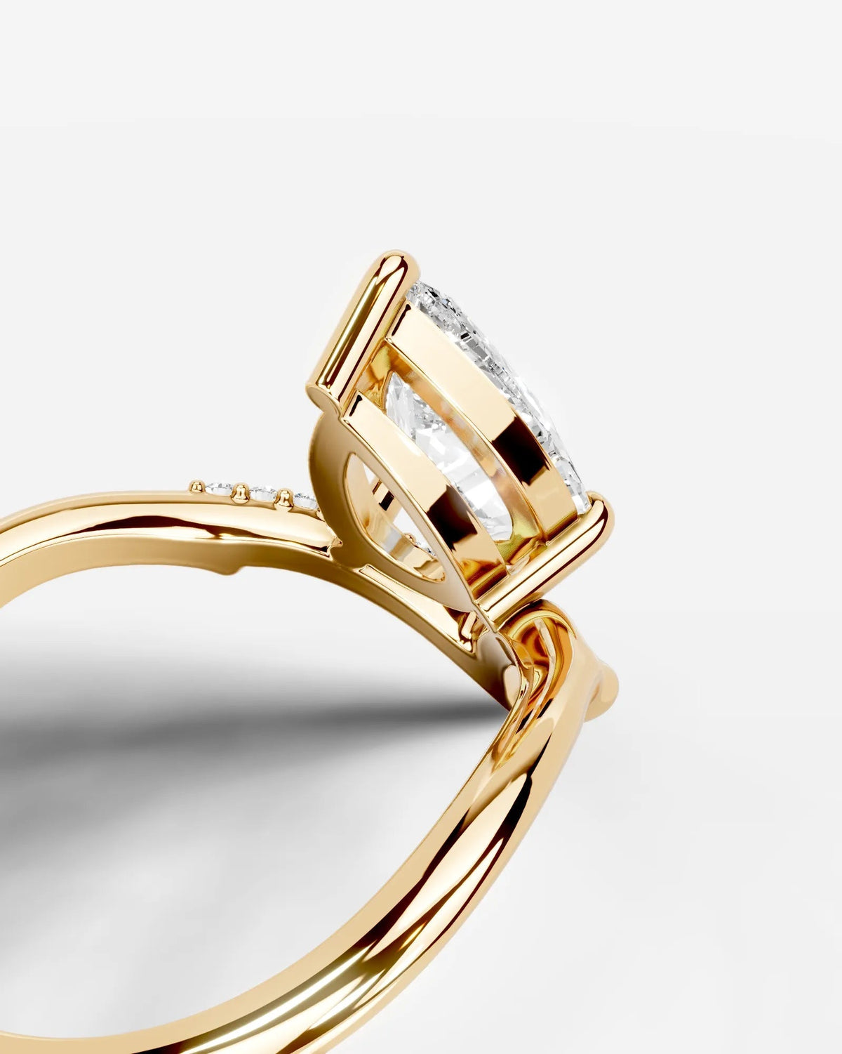 Marquise Solitaire With Tulip Prongs Lab Grown Diamond Engagement Ring